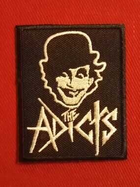 The Adicts embroidered iron-on patch